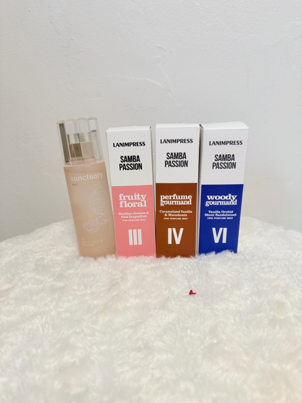 Sanctuary No.1 Pink Body Mist – Light Floral Fragrance & Lanimpress set of 3 NEW